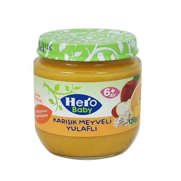 پوره میوه هرو بیبی برای نوزاد Hero baby 120g