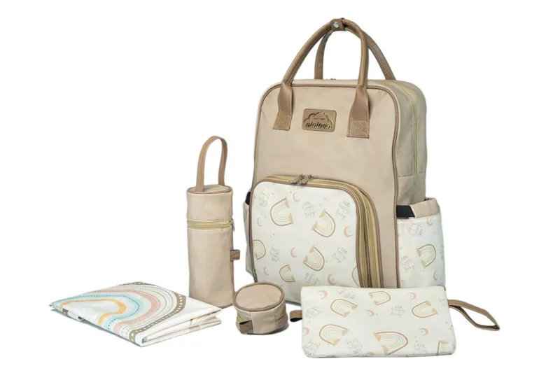 IMG_20251004_111636_041 ساک لوازم نوزاد رنگین کمان نی نی بان - تصویر 1